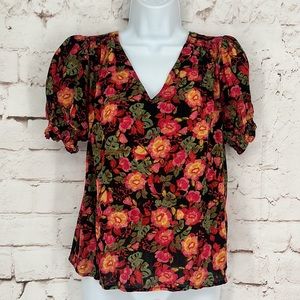 🆕Cynthia Rowley Floral Top, Size XS